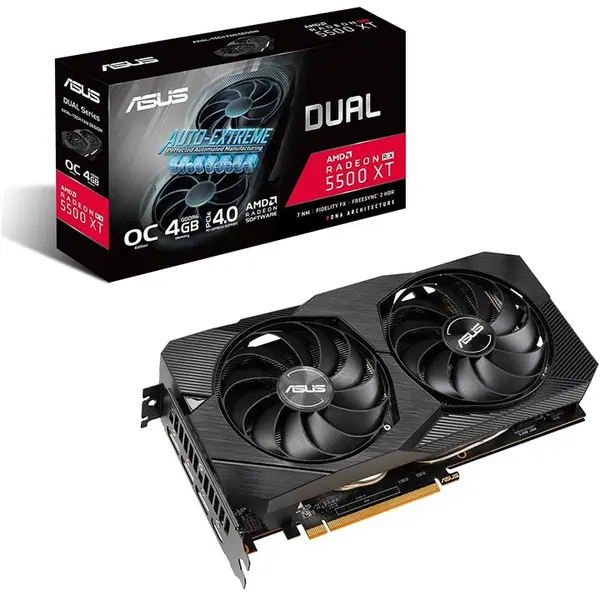 کارت گرافیک ایسوس DUAL RX5500 XT O4G EVO ASUS DUAL-RX5500XT-O4G-EVO Graphics Card - 5