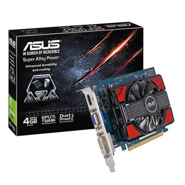 کارت گرافیک ایسوس Geforce 730 DDR3 64bit ظرفیت 4 گیگابایت