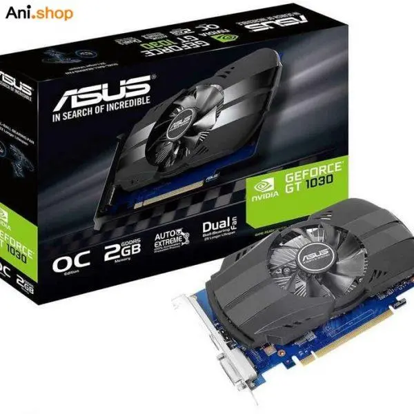کارت گرافیک ایسوس مدل GT 1030 2GB ASUS GeForce GT 1030 2GB GDDR5 HDMI DVI Graphics Card - 3