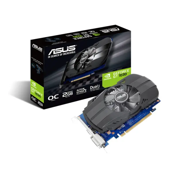 کارت گرافیک ایسوس GT 1030 OC edition 2GB GDDR5 Phoenix GeForce