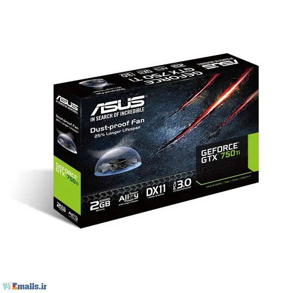کارت گرافیک جیفورس GTX750TI-PH-2GD5 ایسوس ASUS GTX750TI-PH-2GD5 GeForce GTX 750 Ti 2GB - 5