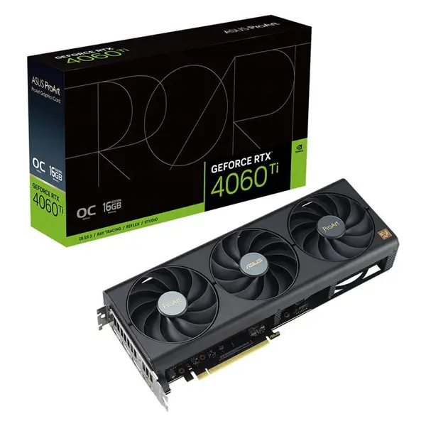 کارت گرافیک ایسوس ProArt GeForce RTX 4060 TI OC Edition 16GB ASUS ProArt GeForce RTX 4060 TI OC Edition 16G GDDR6 Graphics Card