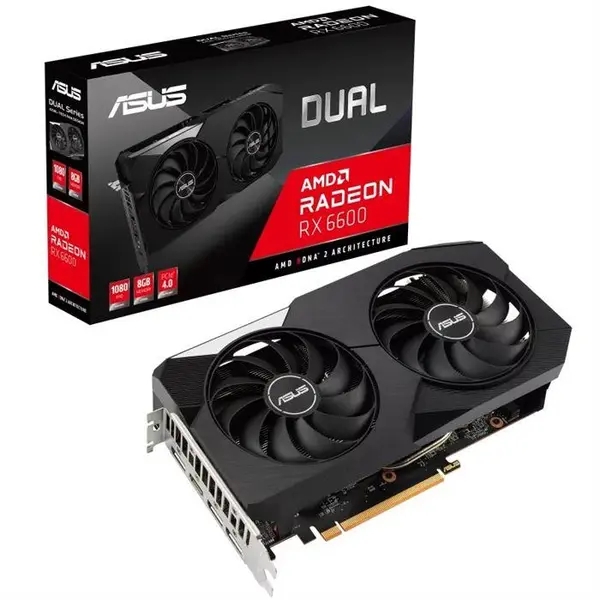 کارت گرافیک ایسوس Radeon RX 6600 Dual ASUS Radeon RX 6600 8GB Dual Graphics Card
