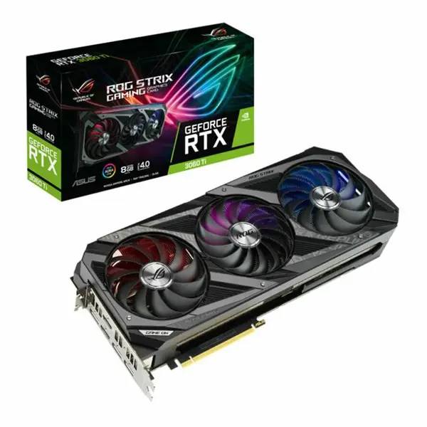 کارت گرافیک ایسوس مدل ROG-STRIX-RTX3060TI-8G-GAMINGحافظه 8 گیگابایت ASUS ROG-STRIX-RTX3060TI-8G-GAMING Graphics Card - 4