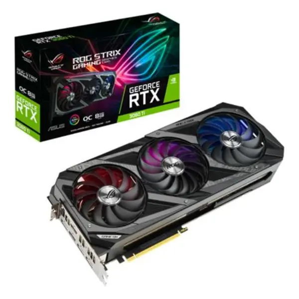 کارت گرافیک ایسوس مدل ROG-STRIX-RTX3060TI-8G-GAMINGحافظه 8 گیگابایت ASUS ROG-STRIX-RTX3060TI-8G-GAMING Graphics Card - 2