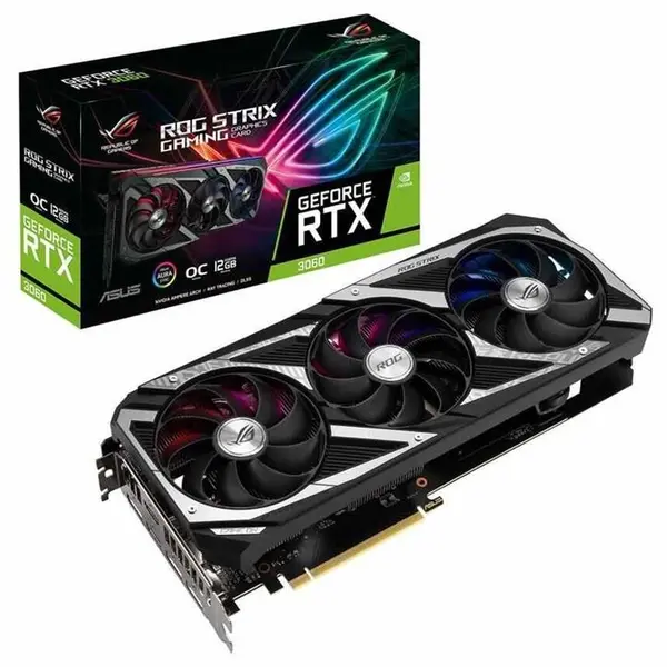 کارت گرافیک ایسوس ROG STRIX RTX3060 O12G GAMING ASUS ROG-STRIX-RTX3060-O12G-GAMING Graphics Card - 4