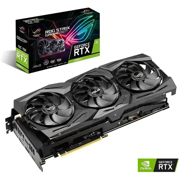 کارت گرافیک گیگابایت RTX2080TI-GAMING-OC VGA: Asus ROG Strix RTX 2080 Ti OC Gaming 11GB - 3
