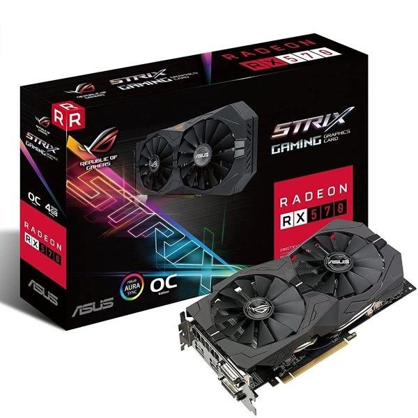 کارت گرافیک RX 570 ASUS ROG Strix Gaming OC8GB(دست دوم)