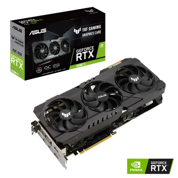 کارت گرافیک ایسوس TUF Gaming GeForce RTX 3080 Ti O12G Edition ASUS TUF-RTX3080TI-O12G-GAMING GDDR6X Graphics Card - 4