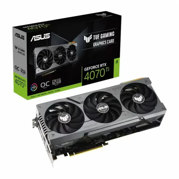 کارت گرافیک ایسوس TUF Gaming GeForce RTX 4070 Ti 12GB GDDR6X OC Edition asus TUF GAMING RTX 4070 Ti O12G GDDR6X Graphics Card - 3