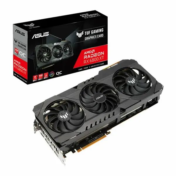 کارت گرافیک ایسوس مدل TUF GAMING RX 6800 XT O16G Graphics Card: Asus TUF RX 6800 XT OC Gaming 16GB - 4