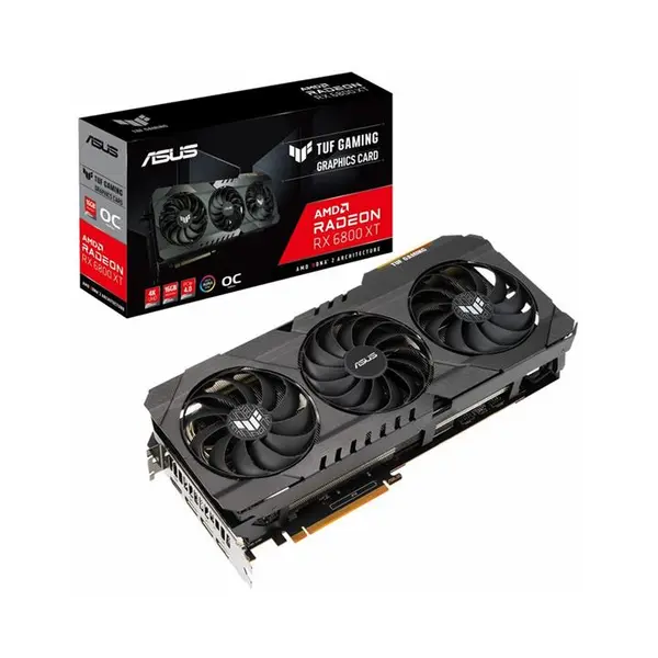 کارت گرافیک ایسوس مدل TUF GAMING RX 6800 XT O16G Graphics Card: Asus TUF RX 6800 XT OC Gaming 16GB - 5