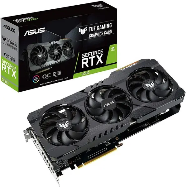 کارت گرافیک ایسوس مدل TUF GeForce RTX 3060 OC ASUS TUF GAMING GeForce RTX3060 OC 12GB Graphics Card - 3