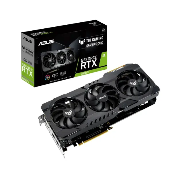 کارت گرافیک ایسوس TUF-RTX3060TI-O8G-GAMING ASUS TUF GAMING RTX 3060TI OC 8GB Graphics Card - 2