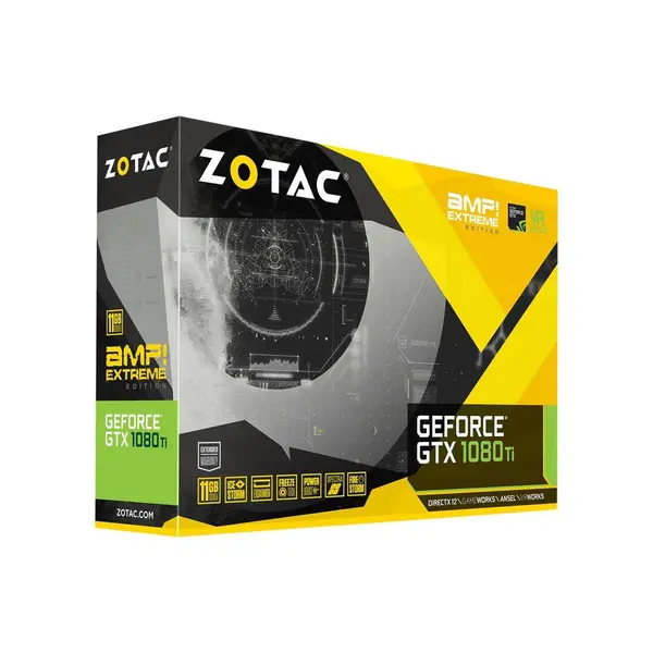 کارت گرافیک زوتاک مدل جی تی ایکس 1080 تی آی ای ام پی اکستریم با حافظه 11 گیگابایت Zotac GTX 1080 Ti AMP! Extreme 11GB Graphics Card