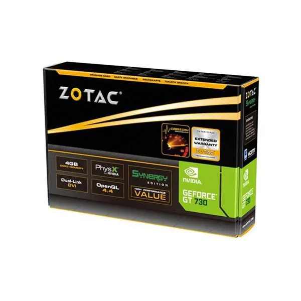 کارت گرافیک 4 گیگابایت Zotac مدل GEFORCE GT 730 SYNERGY EDITION ZOTAC GEFORCE GT 730 4GB SYNERGY Edition DDR3 - 2