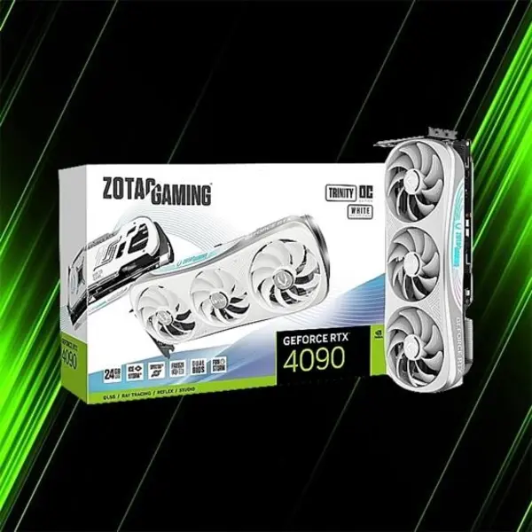 کارت گرافیک زوتاک GAMING GeForce RTX 4090 Trinity OC White Edition 24GB Zotac GAMING GeForce RTX 4090 Trinity OC 24GB White Edition Graphics Card