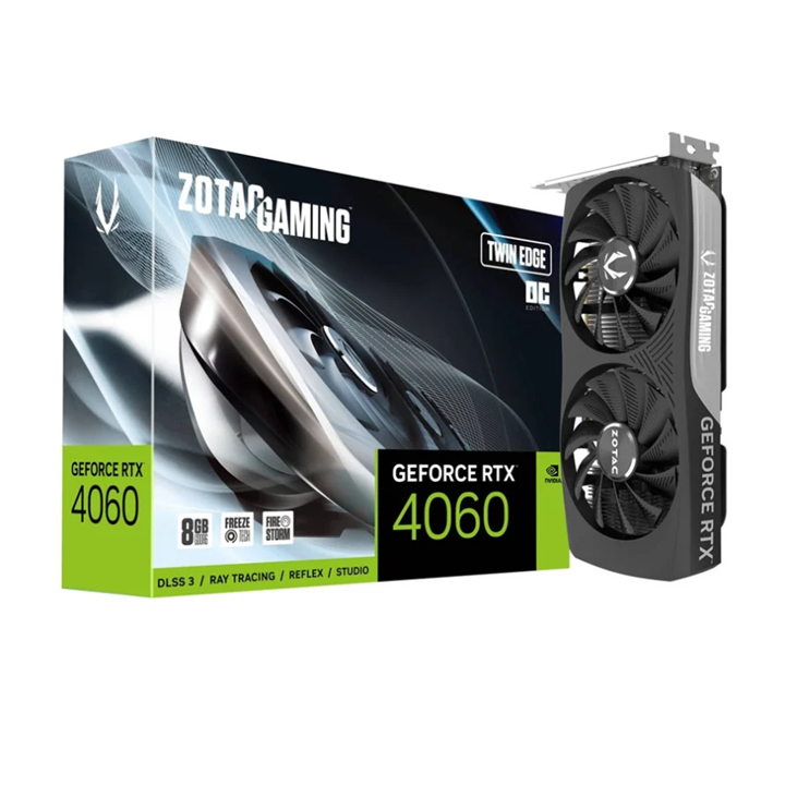 Graphics Card: Zotac RTX 4060 OC Twin Edge Gaming 8GB