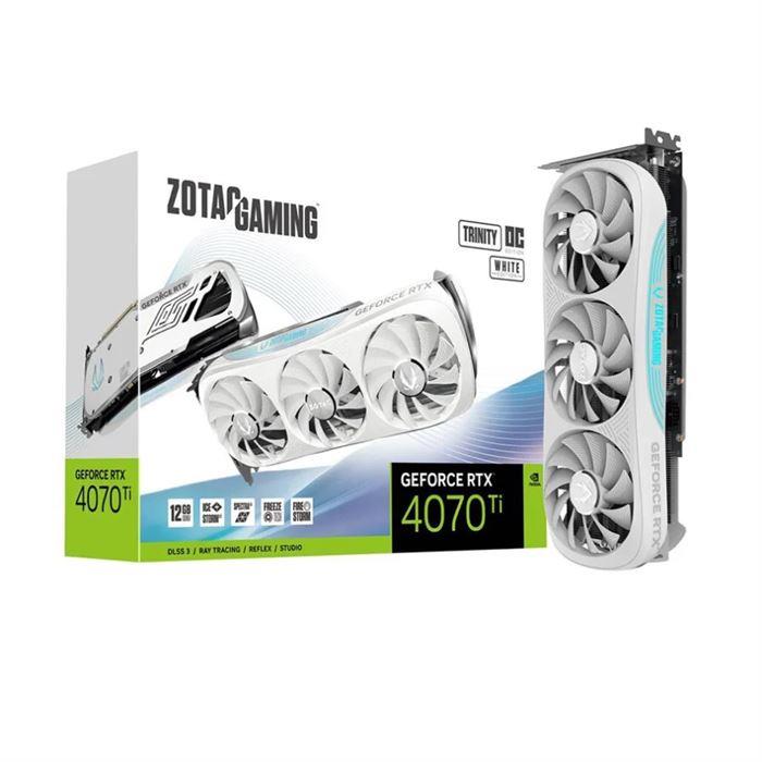 Zotac RTX 4070 Ti Trinity OC 12GB GDDR6X White Graphics Card