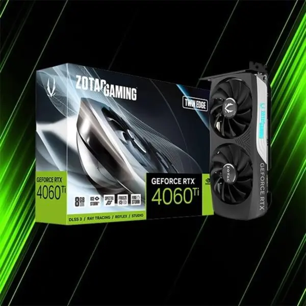 Graphics Card: Zotac RTX 4060 Ti Twin Edge Gaming 8GB
