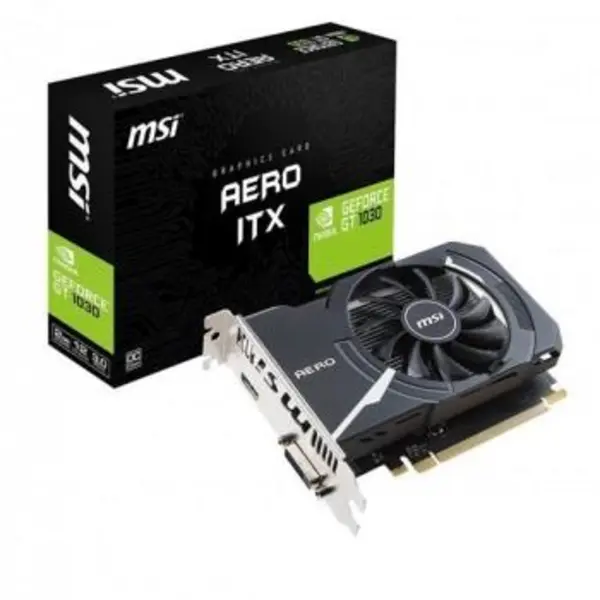 کارت گرافیک ام اس آی مدل GeForce GT 1030 AERO ITX 2G OC MSI GTX 1030 OC Aero 2GB VGA - 5