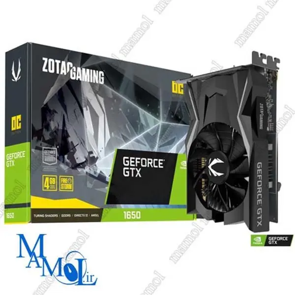 کارت گرافیک زوتاک GeForce GTX 1650 OC 4GB Zotac GAMING GeForce GTX 1650 OC GDDR 4GB GDDR6 Graphics Card - 4