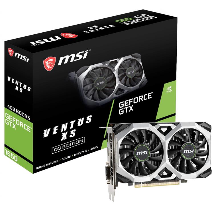 MSI GeForce GTX 1650 VENTUS XS 4G OC Graphics Card