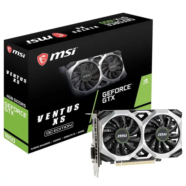 کارت گرافیک ام اس آی مدل GeForce GTX 1650 VENTUS XS 4G OC با حافظه 4 گیگابایت MSI GeForce GTX 1650 VENTUS XS 4G OC Graphics Card