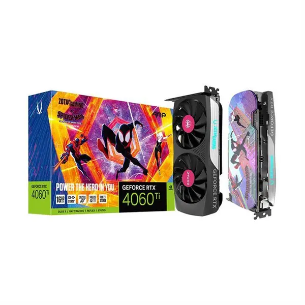 Zotac GeForce RTX 4060 TI AMP 16GB SPIDER MAN Gaming Graphic Card
