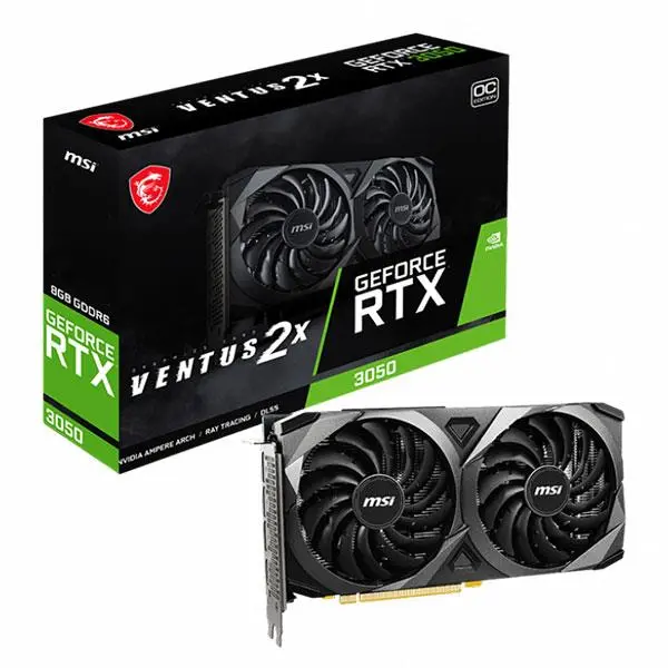 Msi GeForce RTX 3050 VENTUS 2X 8G OC Graphics Card
