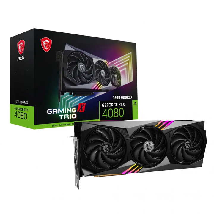 MSI GeForce RTX™ 4080 16GB GAMING X TRIO Graphics Card