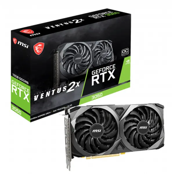 کارت گرافیک ام اس آی مدل MSI GeForce RTX 3060 VENTUS 2X 12G OC MSI GeForce RTX 3060 VENTUS 2X 12G OC Graphics Card - 5