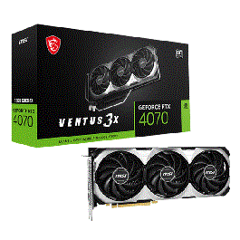 Graphics Card: MSI RTX 4070 OC Ventus 3X 12GB