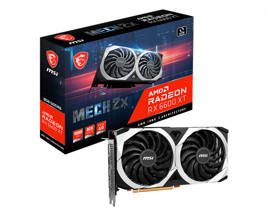 MSI Radeon™ RX 6600 XT MECH 2X 8G Graphics Card