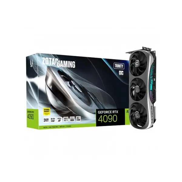کارت گرافیک RTX 4090 ZOTAC GAMING Trinity White OC 24GB Graphics Card: Zotac RTX 4090 OC Trinity Gaming White Edition 24GB - 3