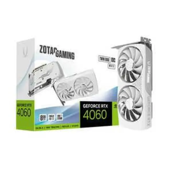 Graphics Card: Zotac RTX 4060 OC Twin Edge White Edition Gaming 8GB