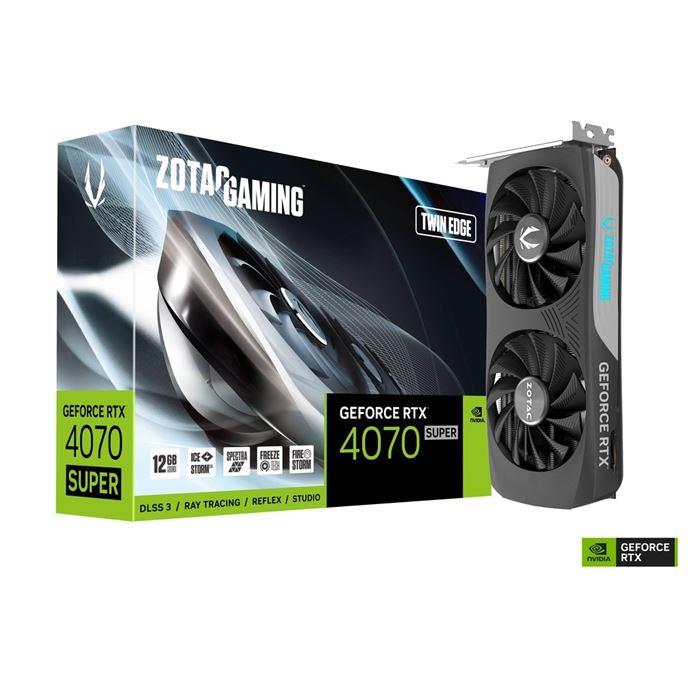 Zotac  GAMING GeForce RTX 4070 SUPER Twin Edge 12GB GDDR6X Graphics Card