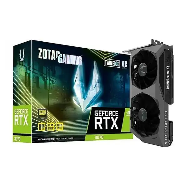 کارت گرافیک زوتک zotac gaming geforce rtx 3070 twin edge oc lhr 8gb