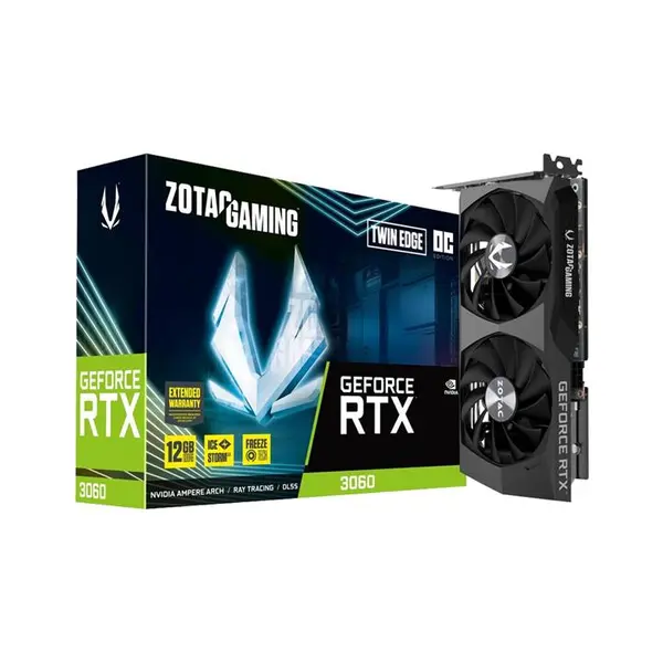 کارت گرافیک زوتک ZOTAC GAMING GeForce RTX 3060 Twin Edge OC 12GB ZOTAC GAMING GeForce RTX 3060 OC Twin Edge 12GB - 5