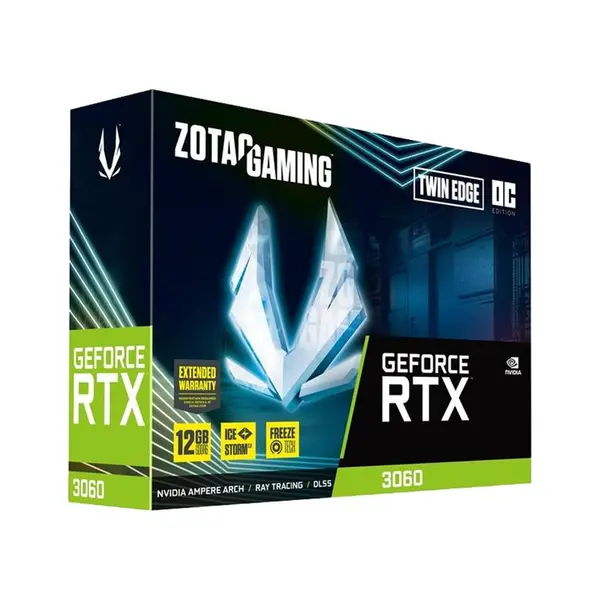 کارت گرافیک زوتک ZOTAC GAMING GeForce RTX 3060 Twin Edge OC 12GB ZOTAC GAMING GeForce RTX 3060 OC Twin Edge 12GB