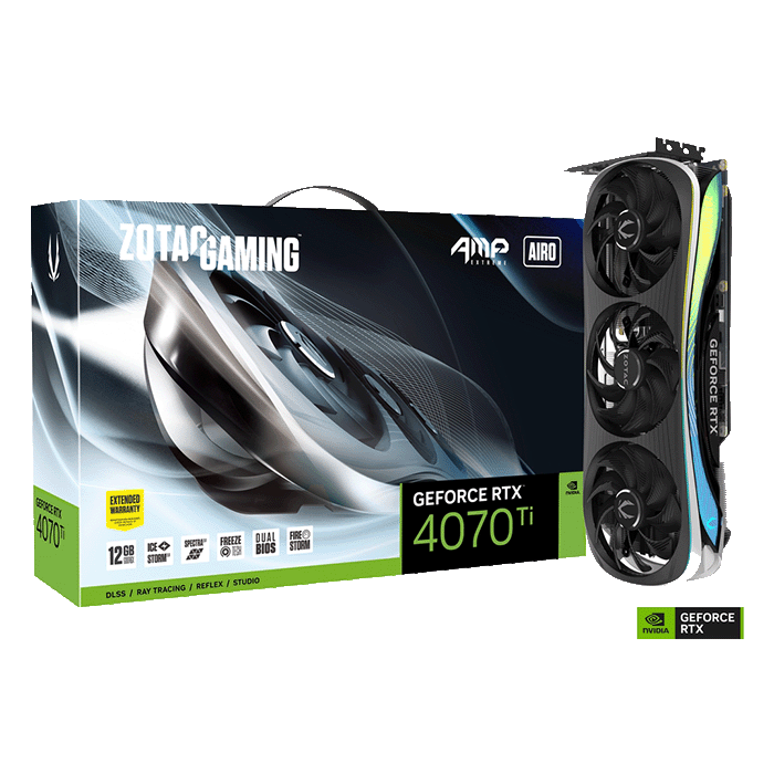 Zotac RTX 4070 Ti AMP Extreme AIRO 12GB GDDR6X Graphics Card