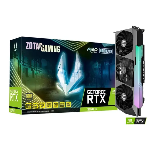 کارت گرافیک زوتک مدل ZOTAC Gaming GeForce RTX 3070 Ti AMP Extreme Holo 8GB ZOTAC GAMING GeForce RTX 3070 Ti AMP Extreme Holo 8GB Graphics Card - 3