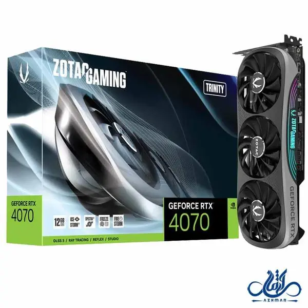 زوتک Zotac کارت گرافیک زوتاک GeForce RTX 4070 Trinity 12GB Graphics Card: Zotac RTX 4070 Trinity Gaming 12GB