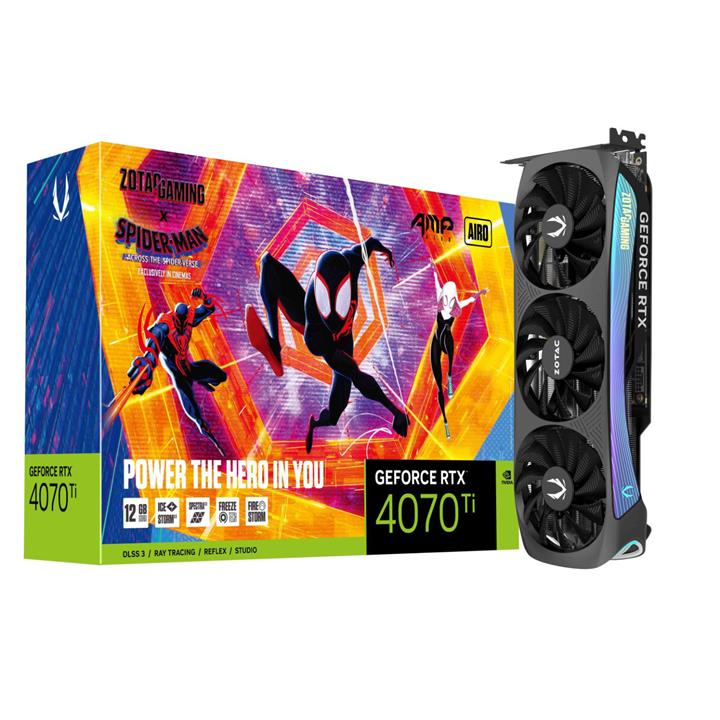 کارت گرافیک Zotac RTX 4070 Ti AMP AIRO 12GB - Spider-Man Bundle