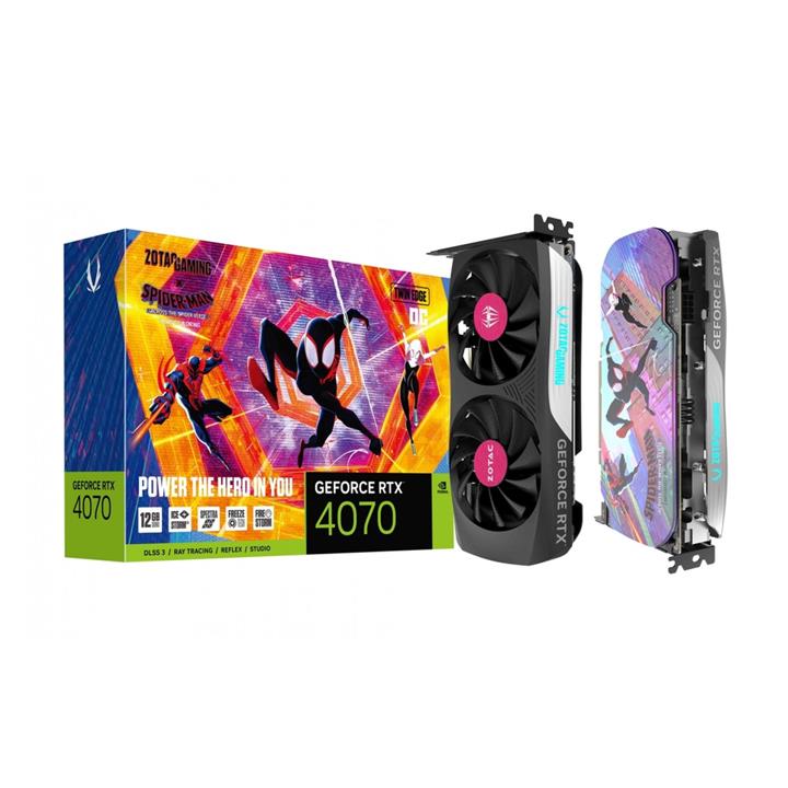 کارت گرافیک Zotac RTX 4070 Twin Edge OC 12GB - Spider-Man Bundle