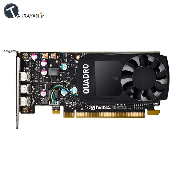 کارت گرافیک پی ان وای مدل پی 1000 با حافظه 4 گیگابایت PNY Nvidia Quadro P1000 4GB GDDR5 Graphics Card - 5