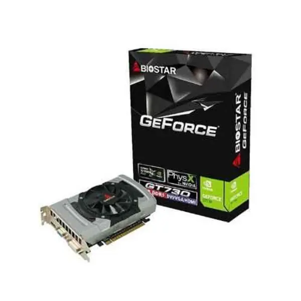 کارت گرافیک بایوستار مدل جی تی 730 با حافظه 2 گیگابایت Biostar VN7315THX1 GT730 2GB SDDR5 128bit Graphics Card