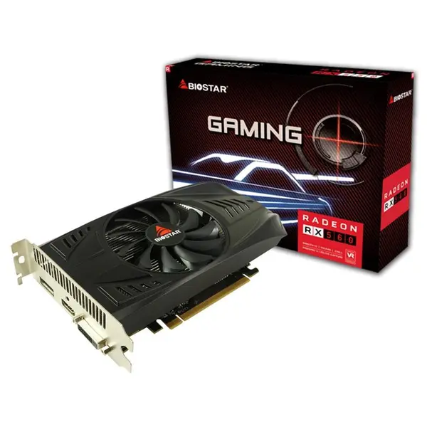 کارت گرافیک بایوستار مدل VA5615RF41 RX560 4GB GDDR5 Single Fan حافظه 4 گیگابایت VA5615RF41 RX560 4GB GDDR5 Single Fan Graphics Card