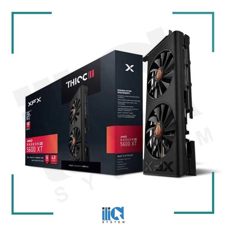 کارت گرافیک XFX RX 5600 XT Thicc II PRO ظرفیت 6 گیگابایت