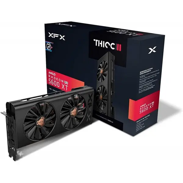 کارت گرافیک XFX RX 5600 XT Thicc II PRO ظرفیت 6 گیگابایت
